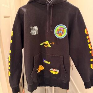 Undefeated Black Hoodie with Colorful Graphics
